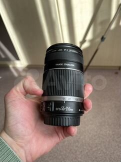 Объектив canon efs 55-250 mm macro 1.1m/ 3.6 ft