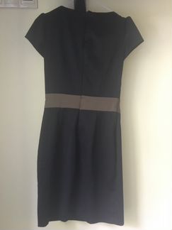 Платье футляр темно синее