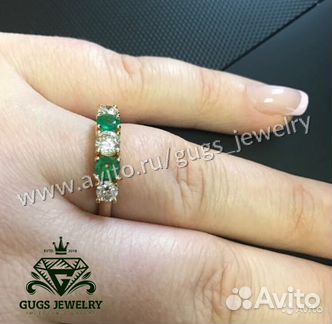 Золотое кольцо с бриллиантами