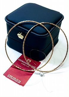 Золотые серьги-кольца. Бронницкий юз