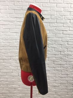 Кожаная куртка mango