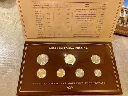 Комплект из 2-х годовых наборов монет России 2008