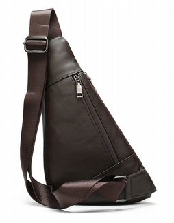 Сумка банан через плечо из натуральной кожи LB26