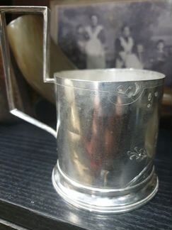 Подстаканник серебрянный 84 проба,131гр