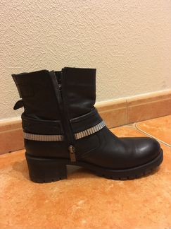 Сапоги кожаные демисезон