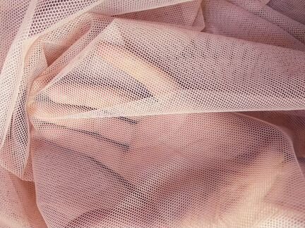 Тюлевая сетка Грек цвет Пудра Н300 см