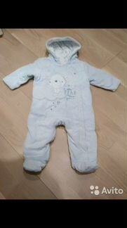 Велюровый утеплённый комбинезон Mothercare