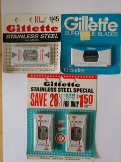 Безопасные лезвия Gillette