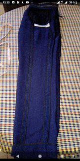 Брюки Новые Louis Vuitton шёлк т.синие