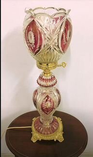 Винтажная Лампа, хрусталь. Европа