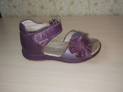 Сандалии нат. кожа для девочки р. 24