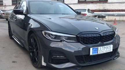 Сплиттер передний BMW 3 G20 глянец