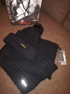 Комплект шапка,хамут(снуд) Guess NEW