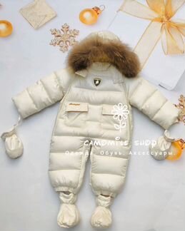 Зимний комбинезон белый (68/74;80;86;92)