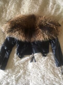 Куртка зимняя с мехом dsquared