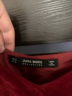 Бархатное платье Zara
