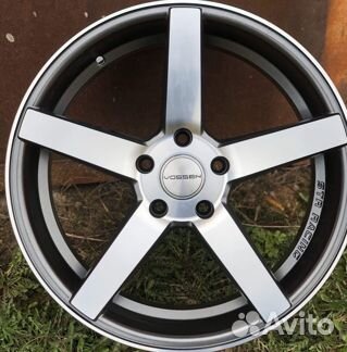 Диски разноширокие бмв vossen CV3 черные с полиров