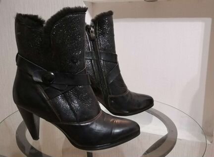 Полусапожки полностью натуральная кожа и мех