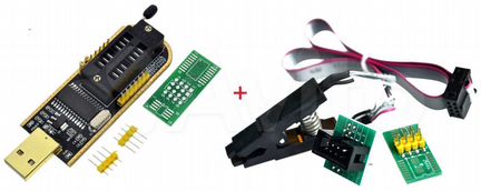 Программатор CH341A + прищепка soic8 SOP8