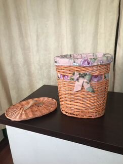 Плетёная корзина для белья/игрушек новая