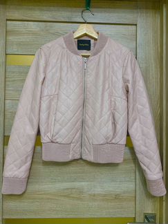 Куртка- бомбер женская натуральная кожа,размер 42