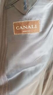 Костюм мужской серый в полоску canali