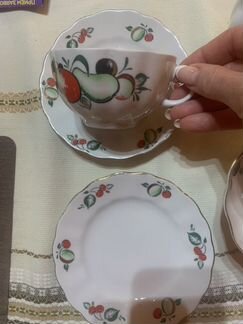 Остатки сервиза лфз Фрукты, сервиз Щедрая осень