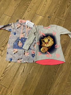 Туники для девочки новые 110см