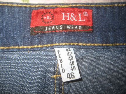 Новые плотные джинсы H&L Италия р. 48/188