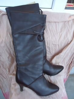 Сапоги кожаные демисезонные размер 37 и 38