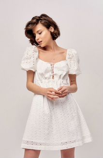 2 mood белое платье из шитья