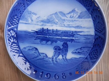 Тарелка Роял Копенгаген 1968г