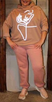 Италия.Ультрамодная туника-худи-свитшот р.48-58