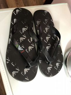 Мужские шлёпанцы вьетнамки EA Armani 42