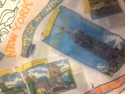 Винтажный сувенирный платок New York
