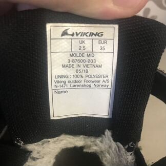 Утепленные детские кеды Viking р.35