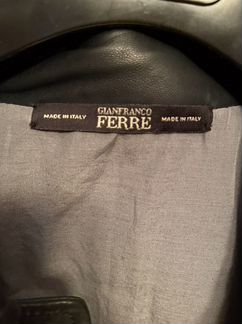 Кожаная куртка glanfranco ferre(made in Italy) XL
