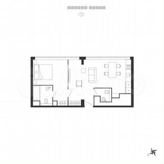 Апартаменты-студия, 54.2 м², 12/26 эт.