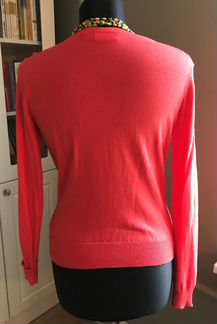 Кардиган кораллового цвета