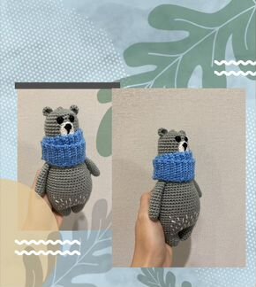 Мишка (амигуруми) вязаный новый
