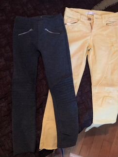 Джинсы и брюки zara для девочки 7 лет