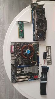 Мат. плата M2N-E + athlon II x64 + куллер + видеок