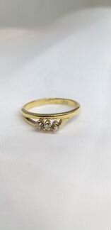 Золотое кольцо с бриллиантами