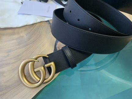 Ремень gucci кожаный 4 см