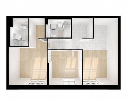 2-к квартира, 65 м², 6/26 эт.