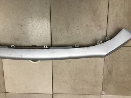 Накладка на бампер передняя Mitsubishi Outlander 3