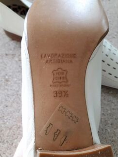 Итальянские женские туфли 39.5 кожа. Mafer