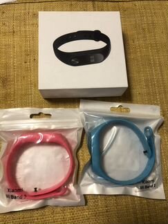 Xiaomi band mi2 трекер с разноцветными насадками