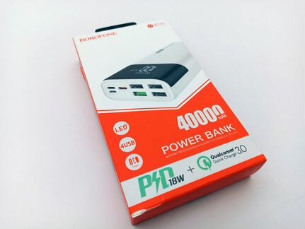 Power bank borofone DBT01 40000mAh белый