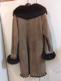 Дубленка натуральная женская размер 48-50